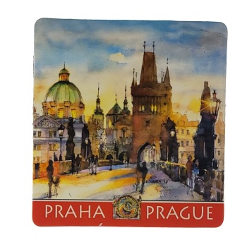 MAGNES NA LODÓWKĘ AKWARELA PRAHA CZECHY M03554