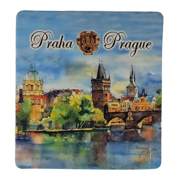 MAGNES NA LODÓWKĘ AKWARELA PRAHA CZECHY M03557
