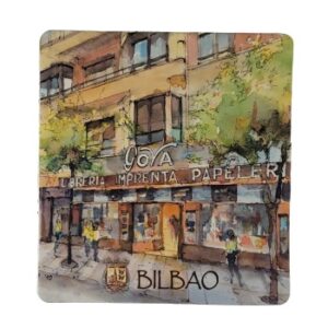 MAGNES NA LODÓWKĘ AKWARELA BILBAO HISZPANIA M03576