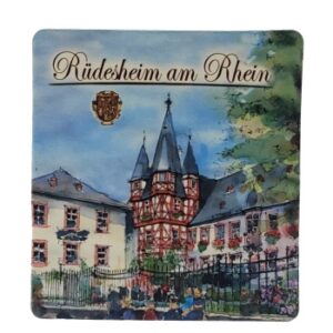MAGNES NA LODÓWKĘ AKWARELA RUDESHEIM AM RHEIN NIEMCY M03582
