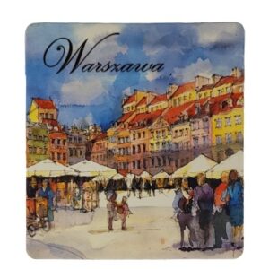 MAGNES NA LODÓWKĘ AKWARELA WARSZAWA POLSKA M03584