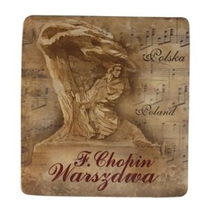 MAGNES NA LODÓWKĘ AKWARELA WARSZAWA POMNIK SHOPINA M03587