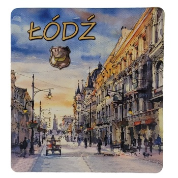 MAGNES NA LODÓWKĘ AKWARELA ŁÓDŹ M03614