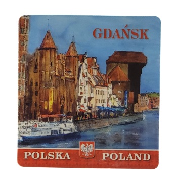 MAGNES NA LODÓWKĘ AKWARELA GDAŃSK M03629