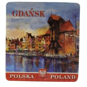 MAGNES NA LODÓWKĘ AKWARELA GDAŃSK M03631