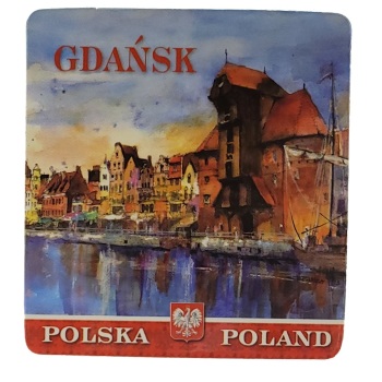 MAGNES NA LODÓWKĘ AKWARELA GDAŃSK M03631