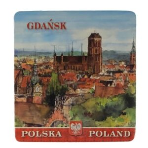 MAGNES NA LODÓWKĘ AKWARELA GDAŃSK M03632