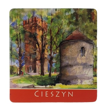 MAGNES NA LODÓWKĘ AKWARELA CIESZYN M03634