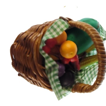 MAGNES NA LODÓWKĘ KOSZYK Z OWOCAMI JEDZENIE M03798