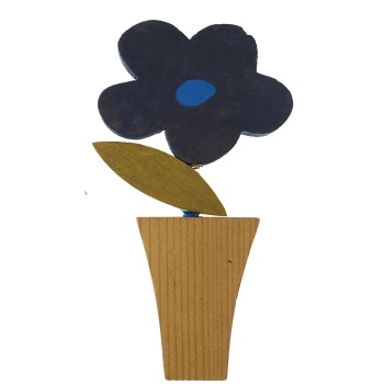 MAGNES NA LODÓWKĘ DONICZKA KWIAt DREWNO M03859