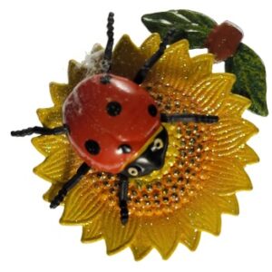 MAGNES NA LODÓWKĘ KWIATEK BIEDRONKA FUNKCJA SPINACZA M03902