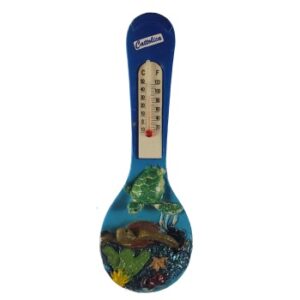 MAGNES NA LODÓWKĘ ŻYCIE PODWODNE ŻÓŁW ŁYŻKA TERMOMETR ZWIERZĘTA M03903