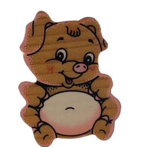 MAGNES NA LODÓWKĘ drewniany świnka M04479