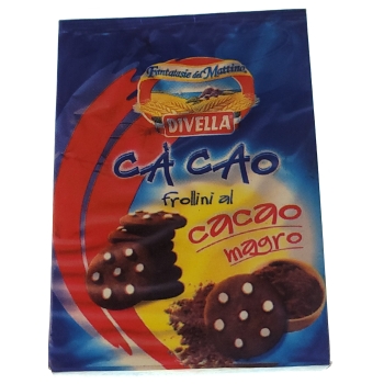 MAGNES włoskie ciasteczka kruche kakaowe Divella Frollini al Cacao M04548