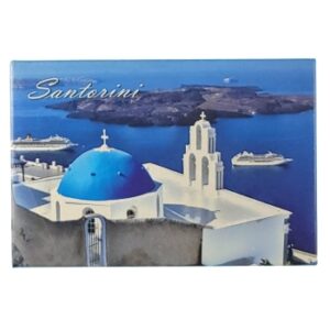 MAGNES NA LODÓWKĘ Kościół Trzech Dzwonów Fira Santorini Grecja M13675