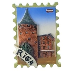 MAGNES NA LODÓWKĘ motyw z Rygi Łotwa M13761