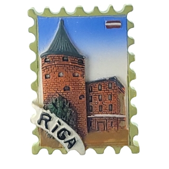 MAGNES NA LODÓWKĘ motyw z Rygi Łotwa M13761