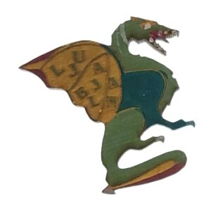 MAGNES NA LODÓWKĘ drewniany smok M13868