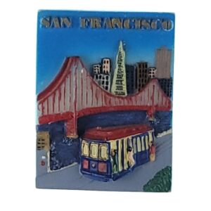 MAGNES Przestrzenny most Golden Gate w San Francisci tramwaj M13871