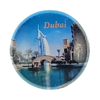 MAGNES NA LODÓWKĘ szklany pamiątka z Dubaju Burdż-al-Arab M13911