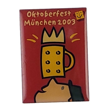 MAGNES NA LODÓWKĘ emblemat Octoberfest 2003 Monachium M13914