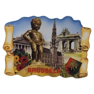 MAGNES NA LODÓWKĘ wizerunek fontanna Manneken Pis Bruksela M14004