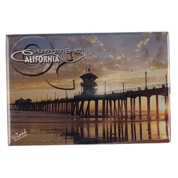 MAGNES NA LODÓWKĘ molo w Huntington Beach Kalifornia M14007