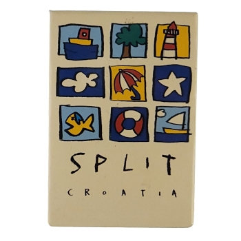 MAGNES NA LODÓWKĘ proste motywy graficzne ze Splitu Chorwacja M14024