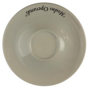 Talerzyk Espresso spodek z napisem Modus Operandi TAL00023