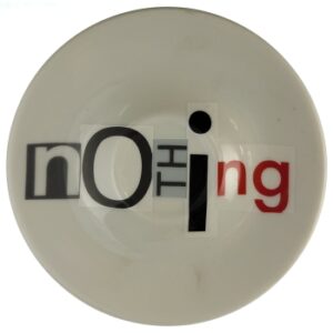 Talerzyk Espresso spodek ze stylizowanym napisem „The nothing” TAL00038