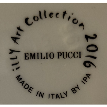 Talerzyk Espresso spodek z edycji Illy Art Colection inspiracja Emilio Pucci TAL00045 - obrazek 3