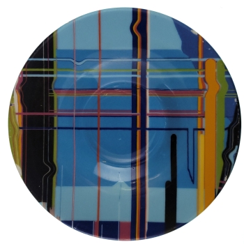 Talerzyk Espresso Illy Art Colection spodek zaprojektowany przez artystę Liu Wei 2011 TAL00054