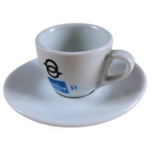 Biała, porcelanowa filiżanka espresso Caffè Borbone FU169
