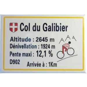 Magnes profil kolarskiego podjazdu na Col du Galibier w Alpach M14800