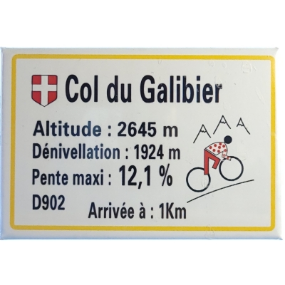 Magnes profil kolarskiego podjazdu na Col du Galibier w Alpach M14800