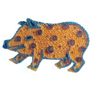 Magnes rzeźbiona figurka dzika lub świni M14894