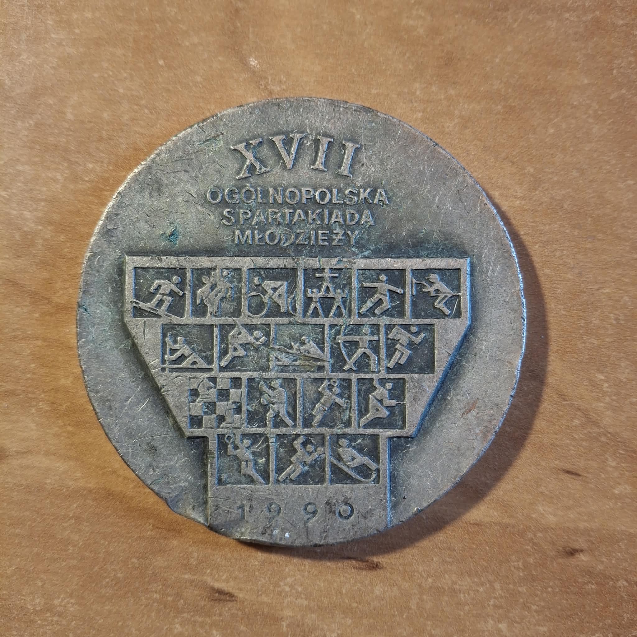 MEDAL XVII SPARTAKIADA MŁODZIEŻY 1990 SPORT MED-028