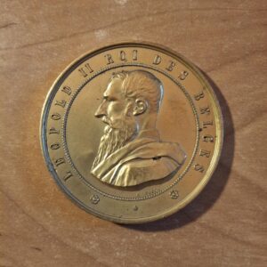 MEDAL BELGIA LEOPOLD II MEDAL JEDNOSTRONNY MED-033