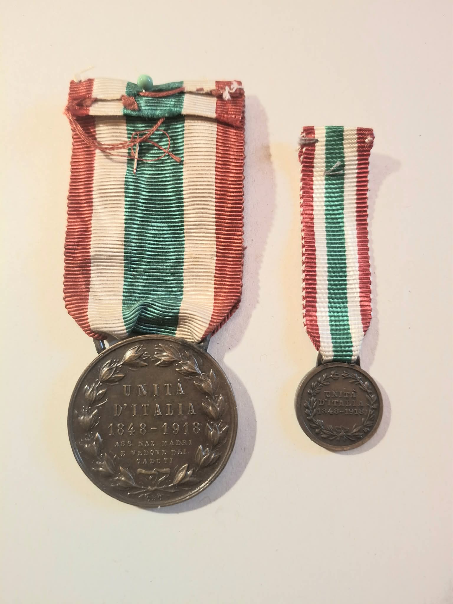 WŁOCHY MEDAL UNITA D'ITALIA 1848-1918 +MINIATURKA MED-072 - obrazek 2