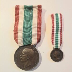 WŁOCHY MEDAL UNITA D'ITALIA 1848-1918 +MINIATURKA MED-072