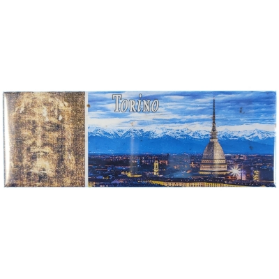 Magnes panorama Turynu, Mole Antonelliana oraz Całunem Turyńskim M14913