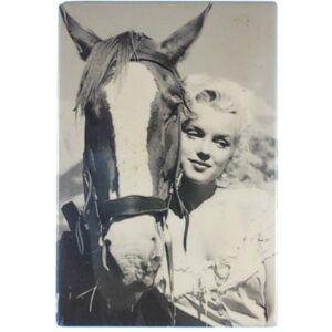Magnes Marilyn Monroe z koniem z filmu Rzeka bez powrotu z 1954 roku M14939