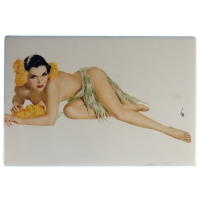 Magnes ilustracja w stylu pin-up Alberto Vargasa jako "Temptation" M14945