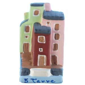 Magnes miniaturowe domy inspiracja włoskim miasteczkiem Cinque Terre M14948