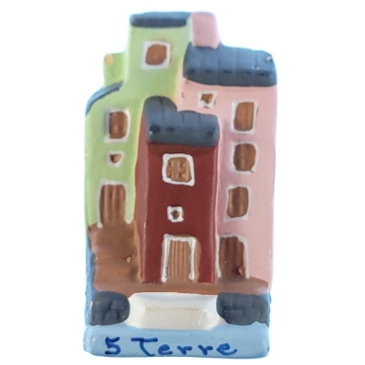 Magnes miniaturowe domy inspiracja włoskim miasteczkiem Cinque Terre M14948
