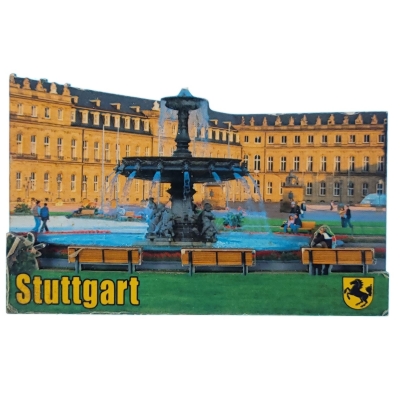 Magnes Plac Zamkowy (Schlossplatz) Stuttgart z Nowym Pałacem w tle M14958