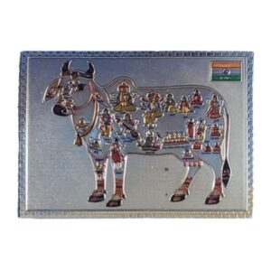 Magnes srebrna Kamadhenu, święta krowa w mitologii hinduskiej M15008