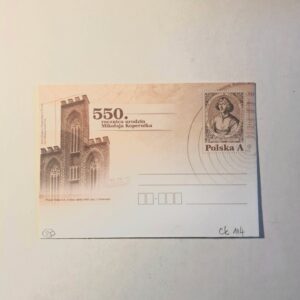 Fi 114 koperta Ck 550. rocznica urodzin Mikołaja Kopernika.