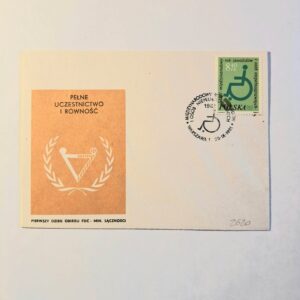 Fi 2620 FDC Międzynarodowy Rok Inwalidów