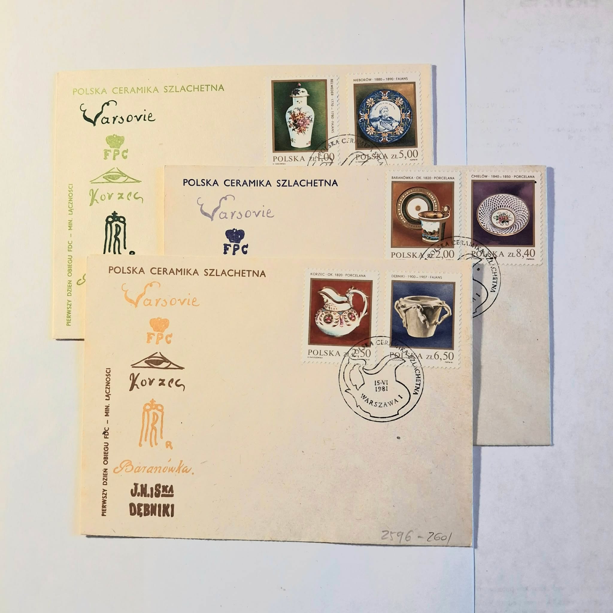 Fi 2645 – 50 FDC Polska ceramika…